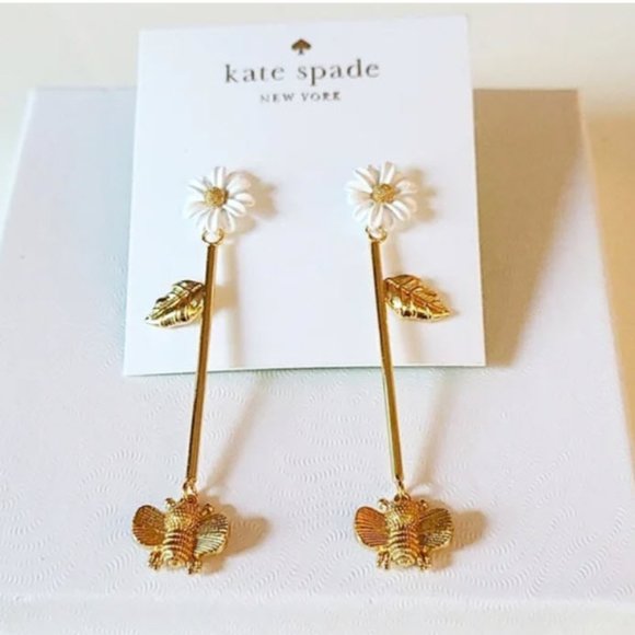kate spade All Abuzz Linear Drop Earrings - Picture 6 of 7